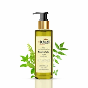 K.H.A.D.I. Omorose Neem & Tulsi Face & Body Wash – 210ml | Herbal Cleanser for Clear, Healthy Skin | Purifying Ayurvedic Formula for All Skin Types