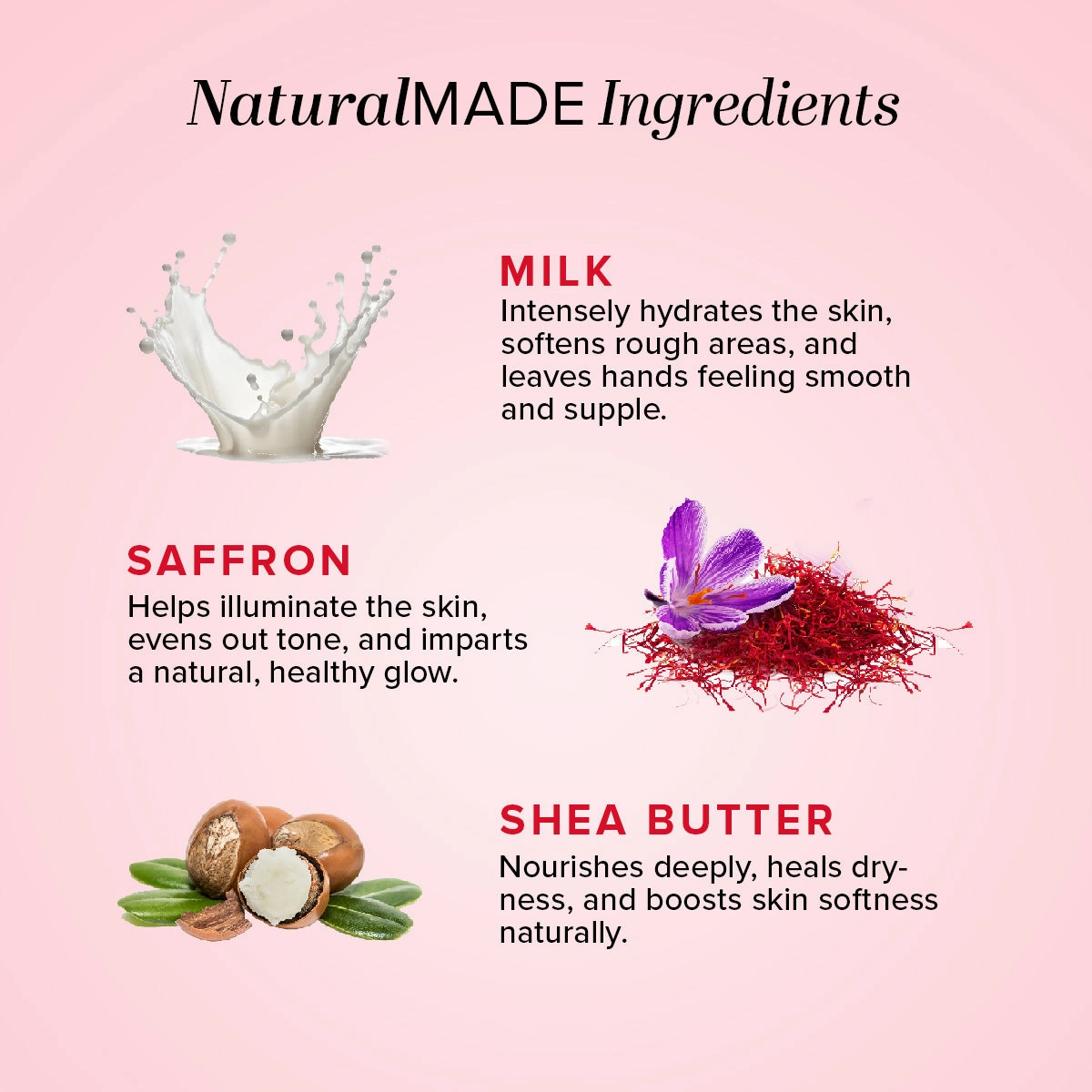 KHADI NATURAL Milk & Saffron Hand Cream - 50 g
