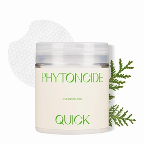 KLAVUU PHYTONCIDE QUICK CLEANSING PAD – Gentle Makeup Remover, Deep Pore Care, Soothing & Moisturizing Formula, Hypoallergenic, Ideal for Sensitive Skin - 100 Count