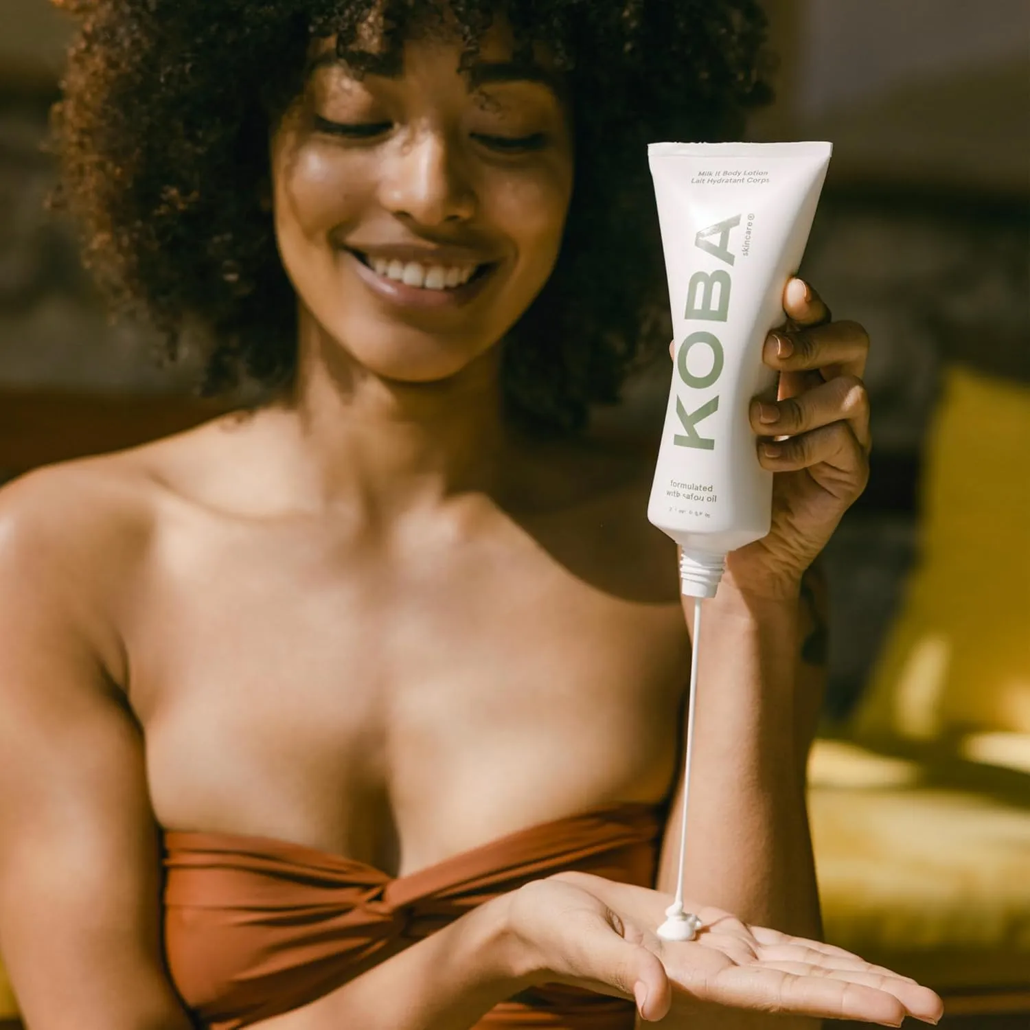 KOBA Milk It Body Lotion - Hydrating Moisturizer for Women & Men - Hydrating - Normal to Dry Skin - Woody, Floral, & Musk Fragrance - Natural - Shea Butter - Safou Oil - Vitamin C - Vegan (6.8 Fl Oz)