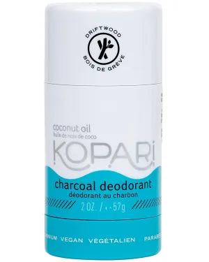 Kopari Aluminum Free Coconut Deodorant, Non Toxic & Clean Plant-Based, No Aluminum, Parabens or Baking Soda, Long Lasting Protection, Charcoal 2 oz