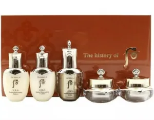 Korea Radiant Special Mini Set 5 Pcs (Balancer, Emulsion, Essence, Eye Cream and Cream) Rejuvenates, Nourishment and Moisture to The Skin to Achieve a Younger-Looking Face!