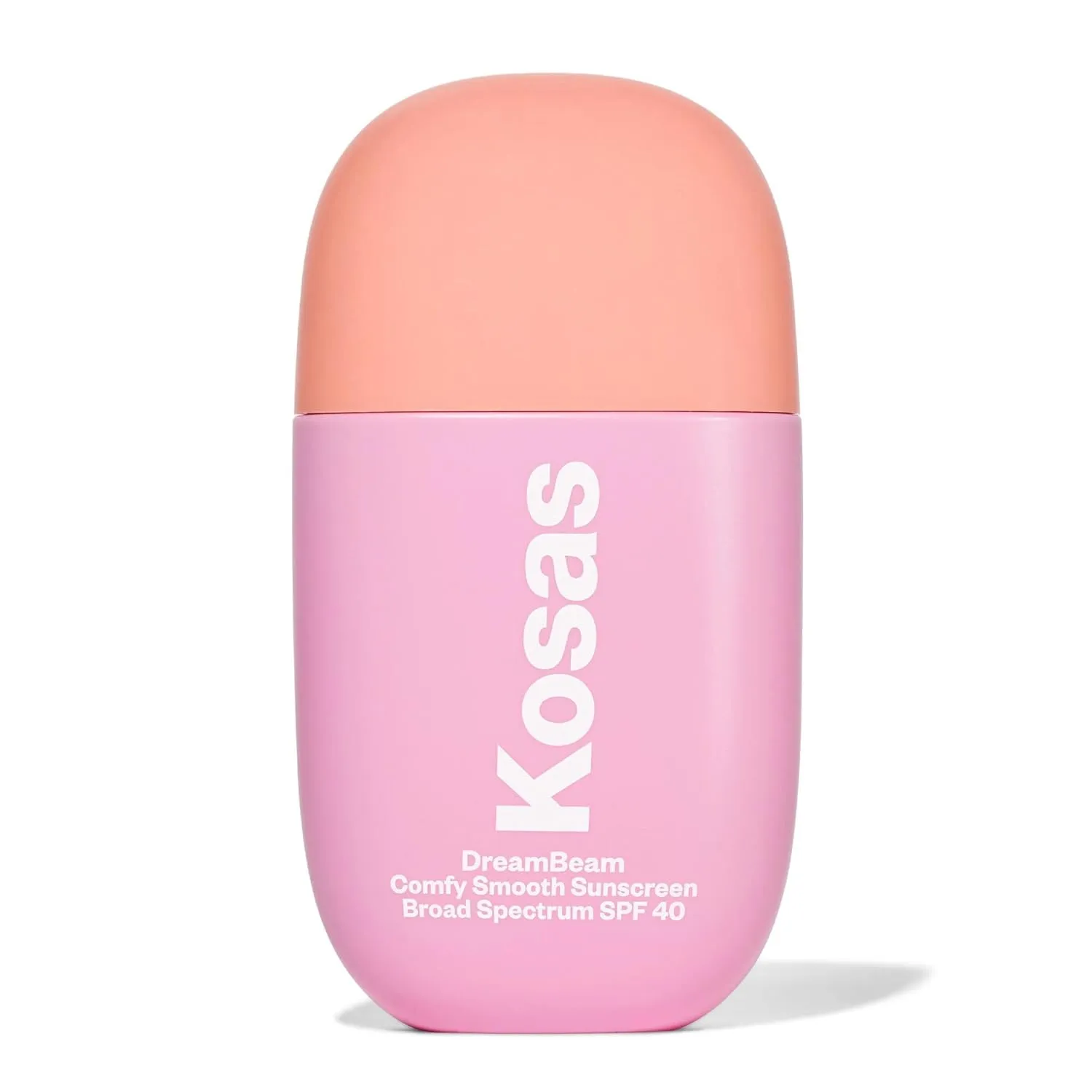 Kosas DreamBeam Mineral Sunscreen SPF 40 - Smooth Liquid Sun Protection for Face - Lightweight Makeup Base w/Hyaluronic Acid, Ceramides & Peptides - Subtle Radiant Finish, Original, 40 ml