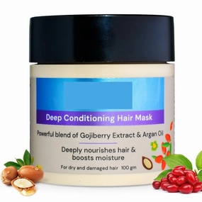 KRINAL Deep Conditioning Hair Mask for Frizzy & Dry Hair | Argan Oil Hair Mask for Men & Women