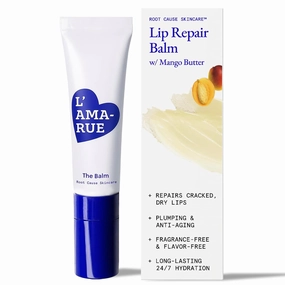 L'AMARUE Lip Repair Balm - 0.33 fl oz: Intensive Repair for Dry, Cracked, Aging Lips | Hydrating, Moisturizing & Soothing | Chapped Lips & Helps in Eczema | Vegan, Fragrance-Free, Soothing Lip Balm