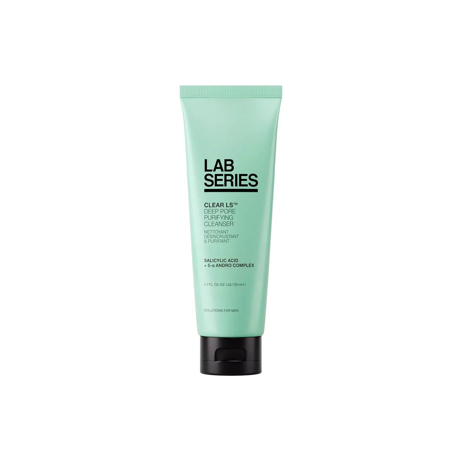 Lab Series Clear LS Deep Pore Purifying Face Wash with Salicylic Acid | Men's Cleanser Suitable for Acne Prone Skin, 4.2 Fl Oz