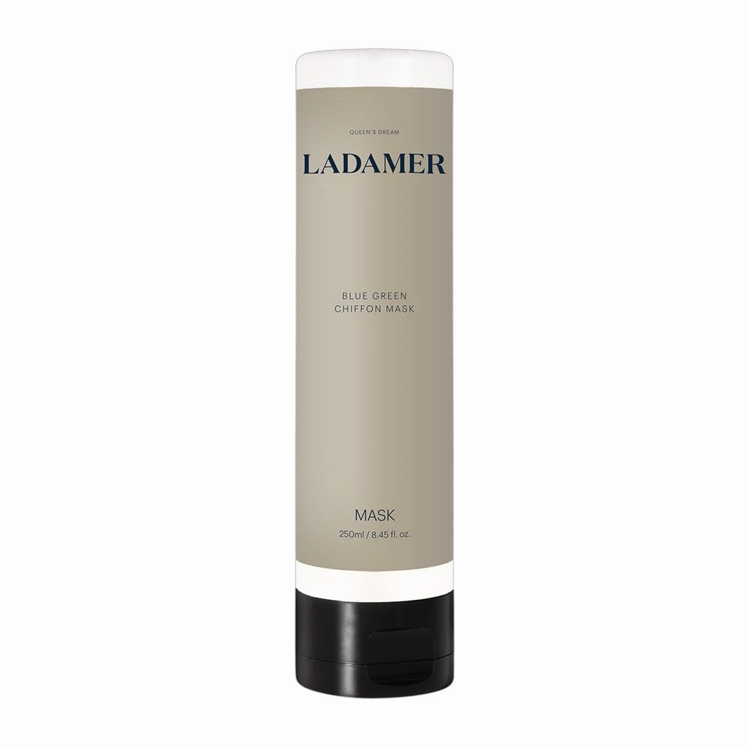 LADAMER-Facial Mask-Hydrating-Wash Off Face Mask-Moisturizing-Brightening Blue Green Chiffon Clinical Spa Cosmetic Premium Korean Skincare Oriental Herb Acell-300, 8.45 fl.oz (250ml)