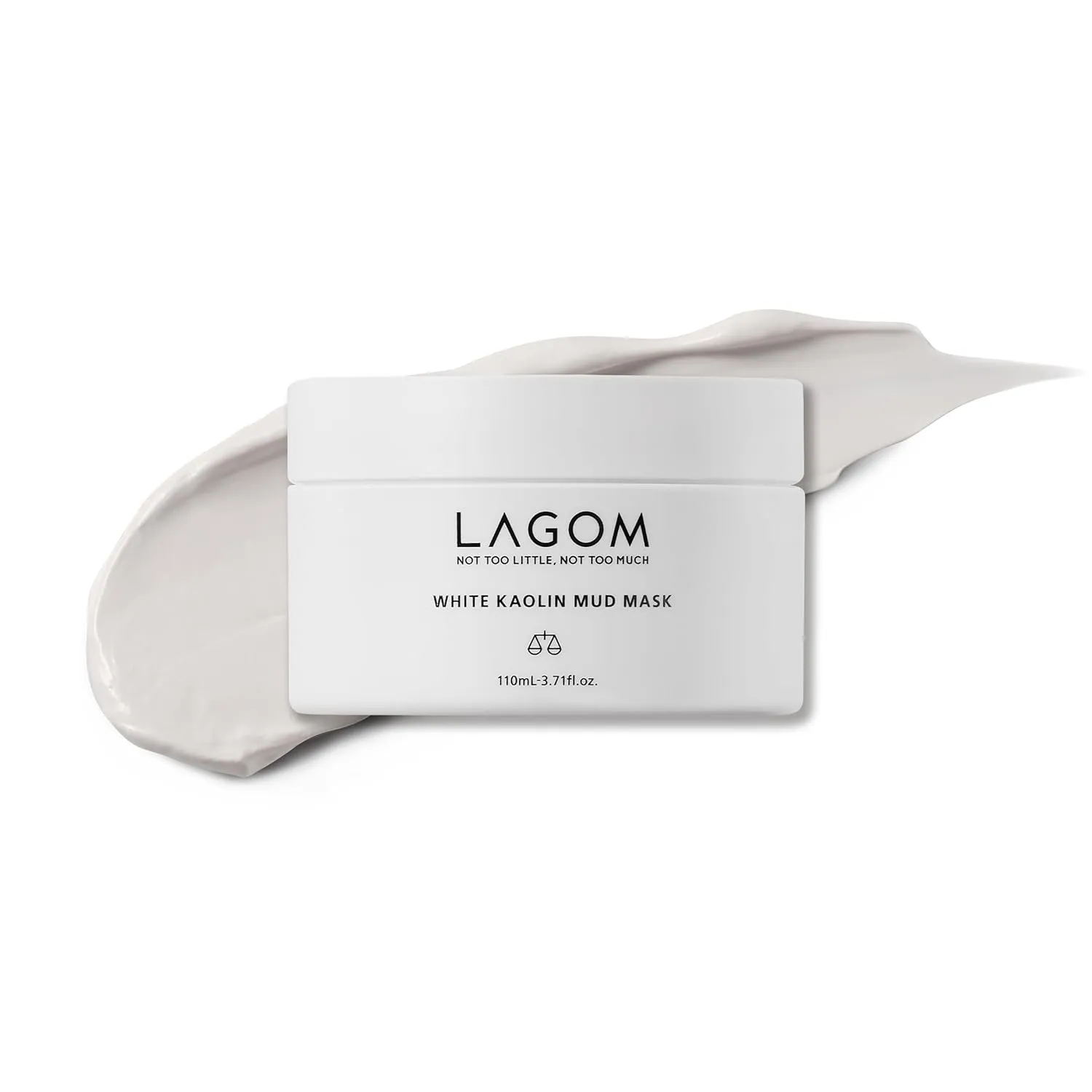 LAGOM White Kaolin Mud Mask for Blackhead Care, Purifying Pore, Dermatologically Tested, for Makeup Boosting 3.3 Fl Oz