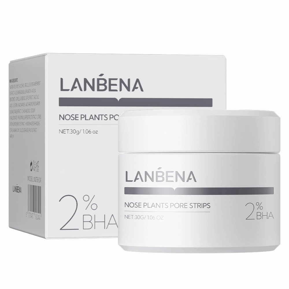 LANBENA Blackhead Mask, Nose Plants Pore Strips Blackhead Remover Mask Peel off Mask Facial Pore Cleanser Purifying Face Mask Nose Strips (1.05oz/30g)