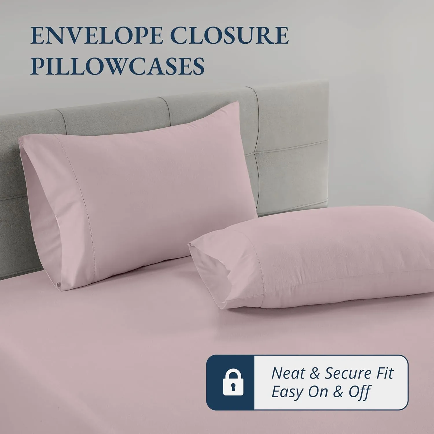 LANE LINEN 100% Organic Cotton Twin Fitted Sheets, 2-Piece Set (1 Fitted Sheet, 1 Pillowcase), Percale Weave, Cotton Sheet, Soft, Breathable, Fits Mattress Upto 15' Deep - Sepia Rose (No Flat Sheet)