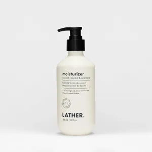 LATHER Coastal Coconut & Sea Moss Body Moisturizer | Deep Hydration & Nourishing Skin Care | Paraben & Sulfate-Free | Lightweight & Fast-Absorbing | Suitable for All Skin Types | 12 OZ