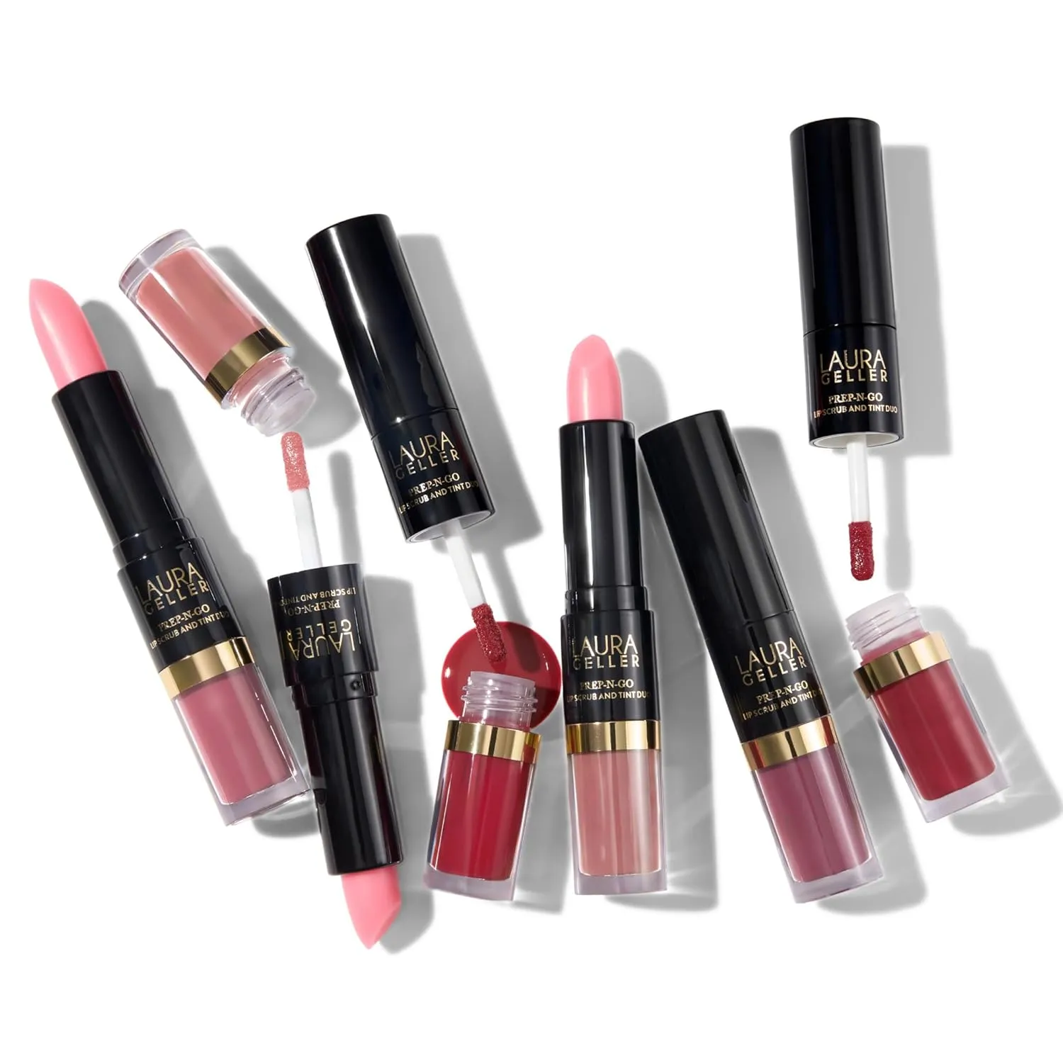 LAURA GELLER NEW YORK Prep-n-Go Lip Scrub and Gloss Tint Duo, Victory Lap