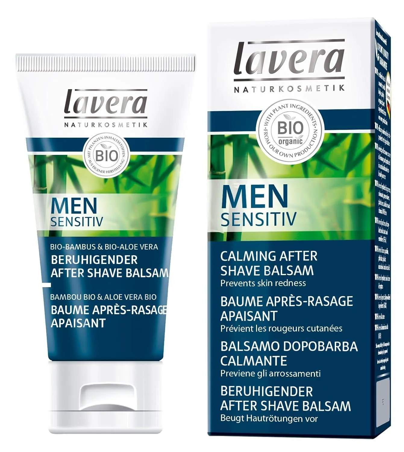 Lavera Natural After Shave Balm For Men, Anti-Irritant, Hydrating, Soothing and Cooling benefits (50ml/1.6 oz)