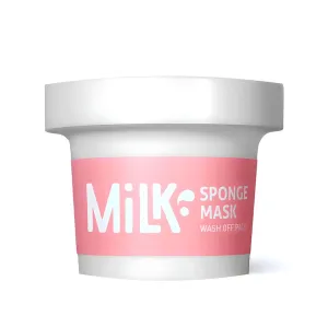Leaders Milk Sponge Mask Wash Off Pack - Deep Pore Clean, Cleansing & Hydrating | Sebum Care, Moisturizing, & Calming Relief for the Skin, Suitable for Dry Skin Type, 100g