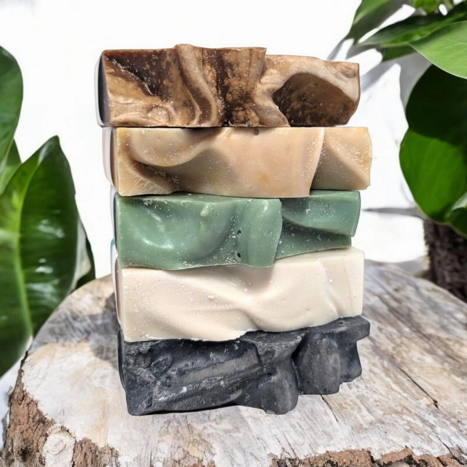 Lemongrass Soap Collection Soap Bar – Purifying, Vegan-Friendly with Lavender & Tea Tree Oil – Deep Cleansing & Nourishing for Glowing Skin – 5.8 oz Pack 4