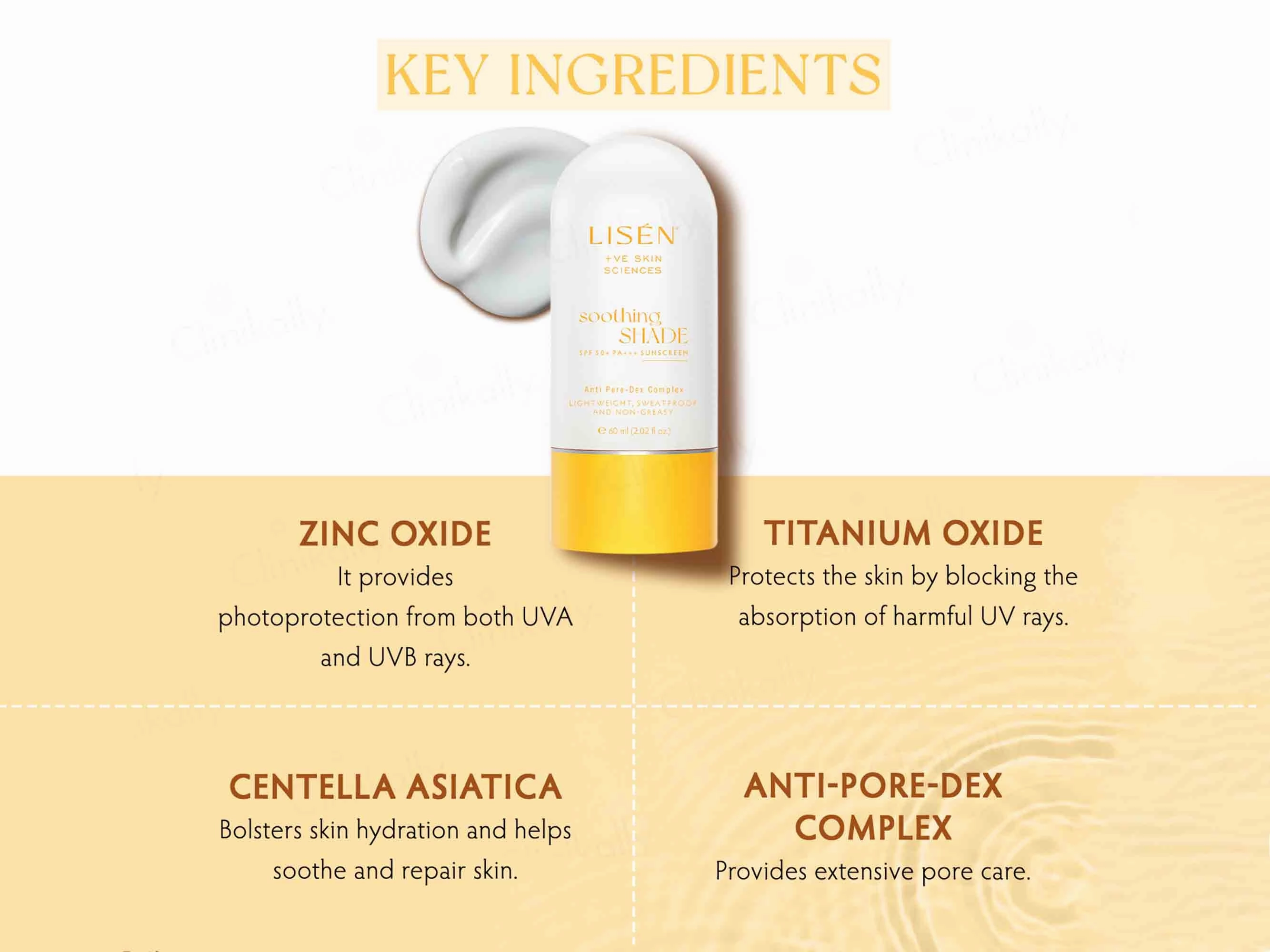 LISEN Soothing Shade Sunscreen SPF 50  PA   
