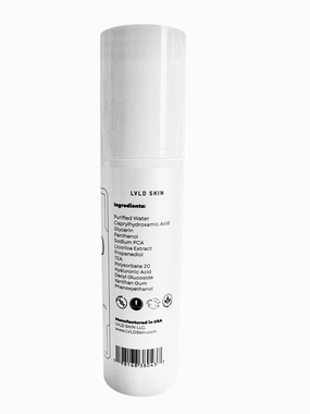 LVLD Gentle Facial Cleanser 3oz with Hyaluronic Acid, Sodium PCA & Licorice Extract - Daily Use Hydrating Face Wash for Sensitive Skin, All Skin Types, Non-Irritating, Moisturizing, Made in the USA