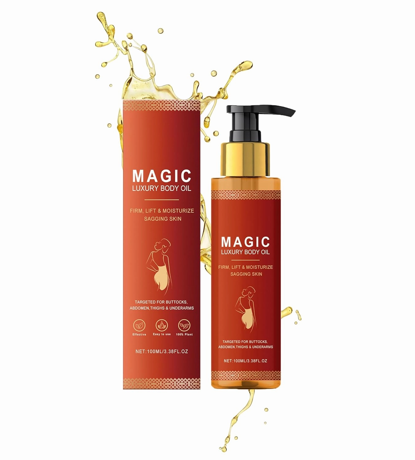 Magic Body Oil, Suitable for Full Body, Hydrating and Nourishing, Reduces Fine Lines, Enhances Elasticity, Quick Absorption (1)