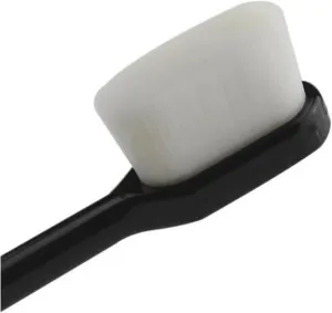 Manual Toothbrush 1PC Ultra-fine Soft Toothbrush Million Nano Bristle Adult Tooth Brush Teeth Deep Cleaning Portable Travel Oral Care Brush Toothbrush(Straight Black)