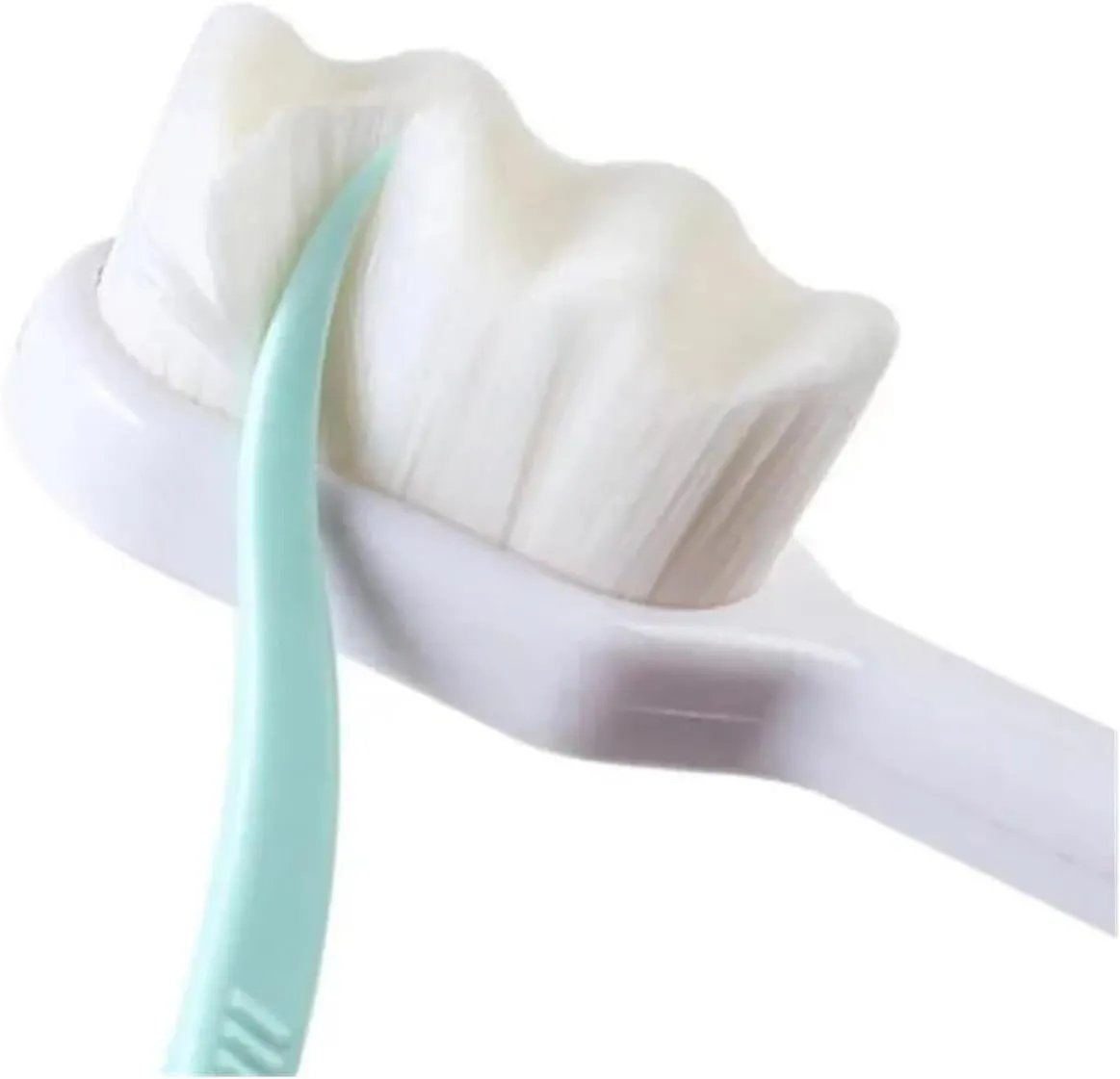 Manual Toothbrush 1PC Ultra-fine Soft Toothbrush Million Nano Bristle Adult Tooth Brush Teeth Deep Cleaning Portable Travel Oral Care Brush Toothbrush(Straight Black)