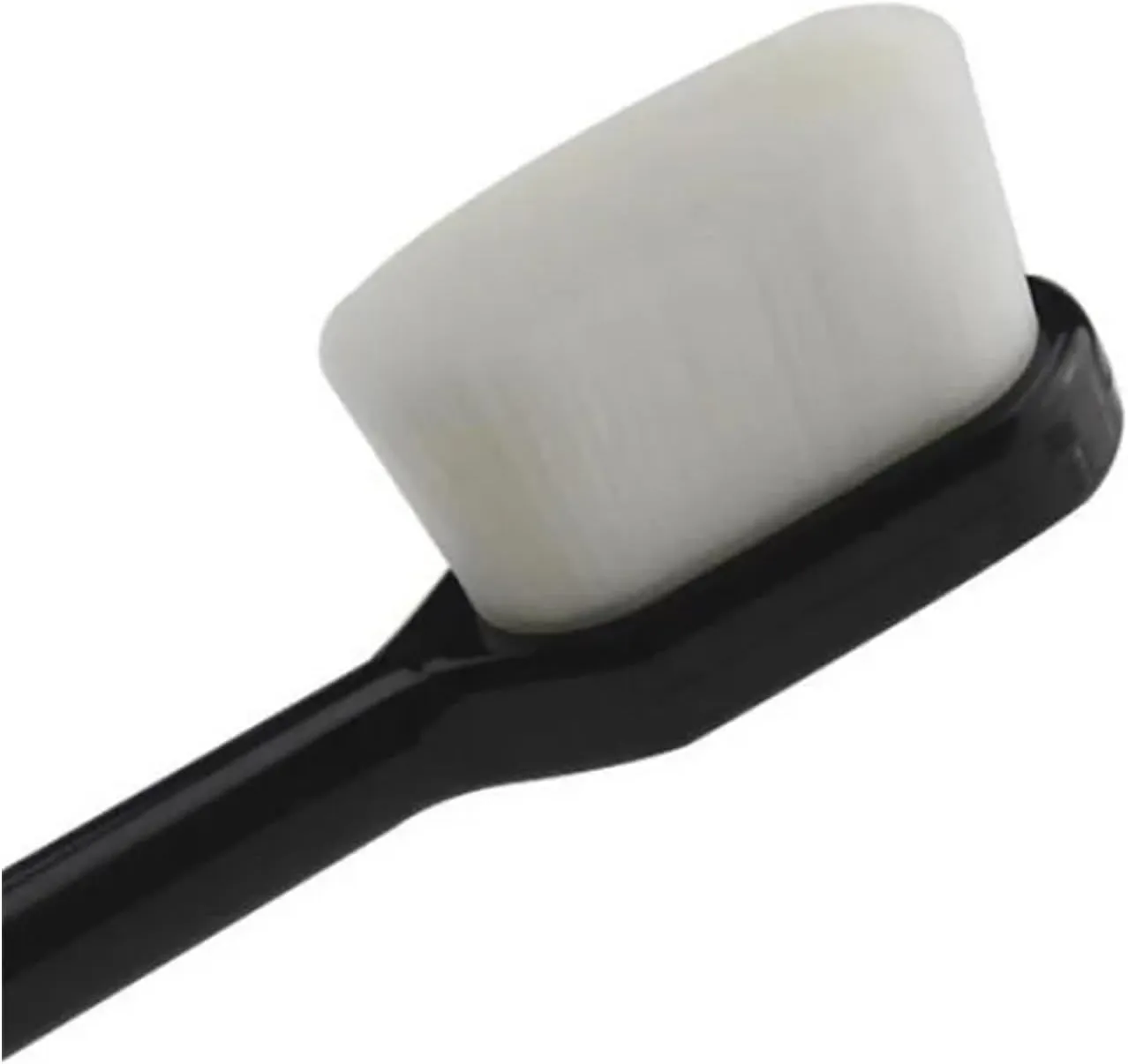 Manual Toothbrush 1PC Ultra-fine Soft Toothbrush Million Nano Bristle Adult Tooth Brush Teeth Deep Cleaning Portable Travel Oral Care Brush Toothbrush(Straight Black)