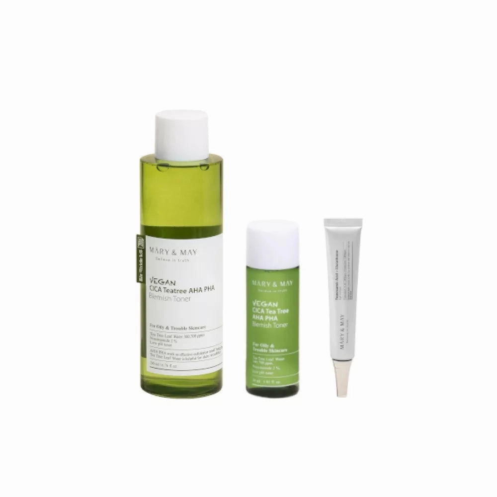 MARY & MAY - VEGAN CICA TEATREE TONER SPECIAL SET