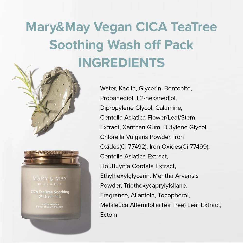 Mary&May CICA Tea Tree Soothing Wash off Pack 125g