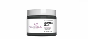 Mascarilla de limpieza profunda Natuhaim - Detoxifying Charcoal Face Mask with Earth Clays, 2.3 oz