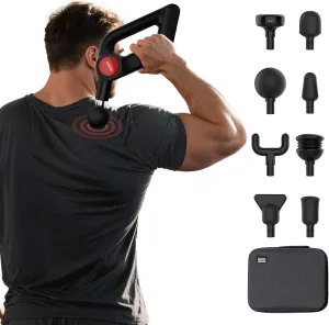 Massage Gun with Heat,Deep Tissue Massager with 12MM Amplitude, Professional Massager for Pain Relief,Portable Percussion Muscle Massage Gun for Back, Leg, Shoulder&Body,FSA/HSA Eligible
