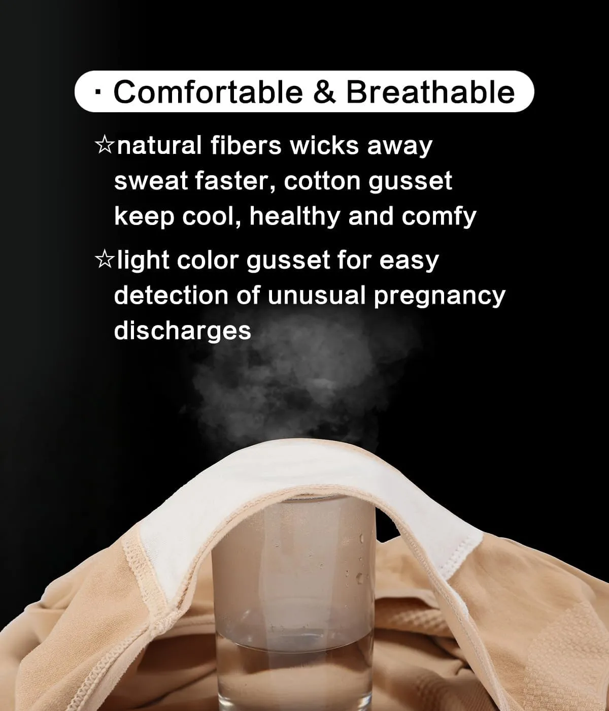 Maternity Underwear Over Bump, Seamless Maternity Support Panties, Plus Size, Multi Pack