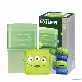 MEDIHEAL Madecassoside Toner Pads [Disney Pixar Edition]-Centella Asiatica to Improve Uneven Skin Tone - Vegan Face Gauze Pads, Full size 100 Pads   Refill 100 Pads (Teatree, 200 pads)