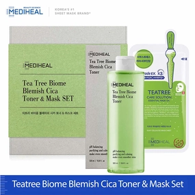 Mediheal Teatree Biome Blemish Cica Toner & Mask SET