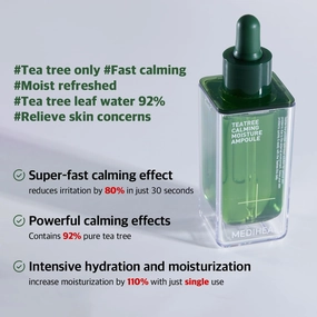 Mediheal Teatree Calming Moisture Ampoule & Toner - Quick Calming and deep Hydrating with Pure Tea Tree