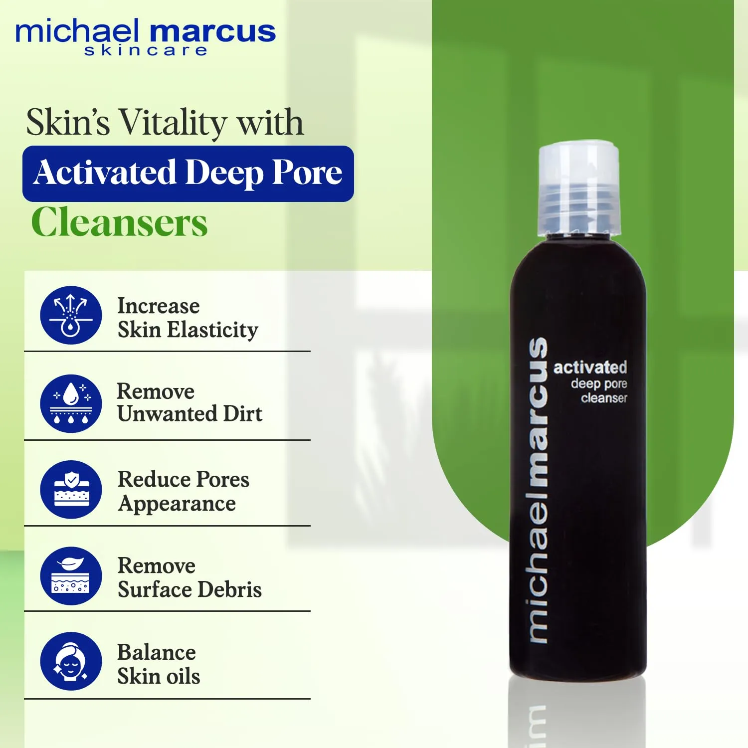 Michael Marcus 3 in-1 Try Me Cleansing Set with Jojoba Cleanser, Cleanse Foaming Aloe & Deep Pore Cleanser – Gentle Skin Purifying Facial Cleansers Gift for Men & Women of All Skin Type – 2 Fl oz Each
