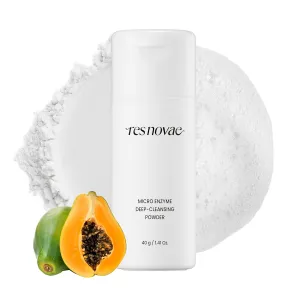Micro Enzyme Cleansing Powder – 40g (1.41 oz) Gentle and Daily Facial Cleanser with Natural Enzymes – Blackhead Care, Whitehead Removal, Pore Purifying, Exfoliating, Low pH, Non-Irritating