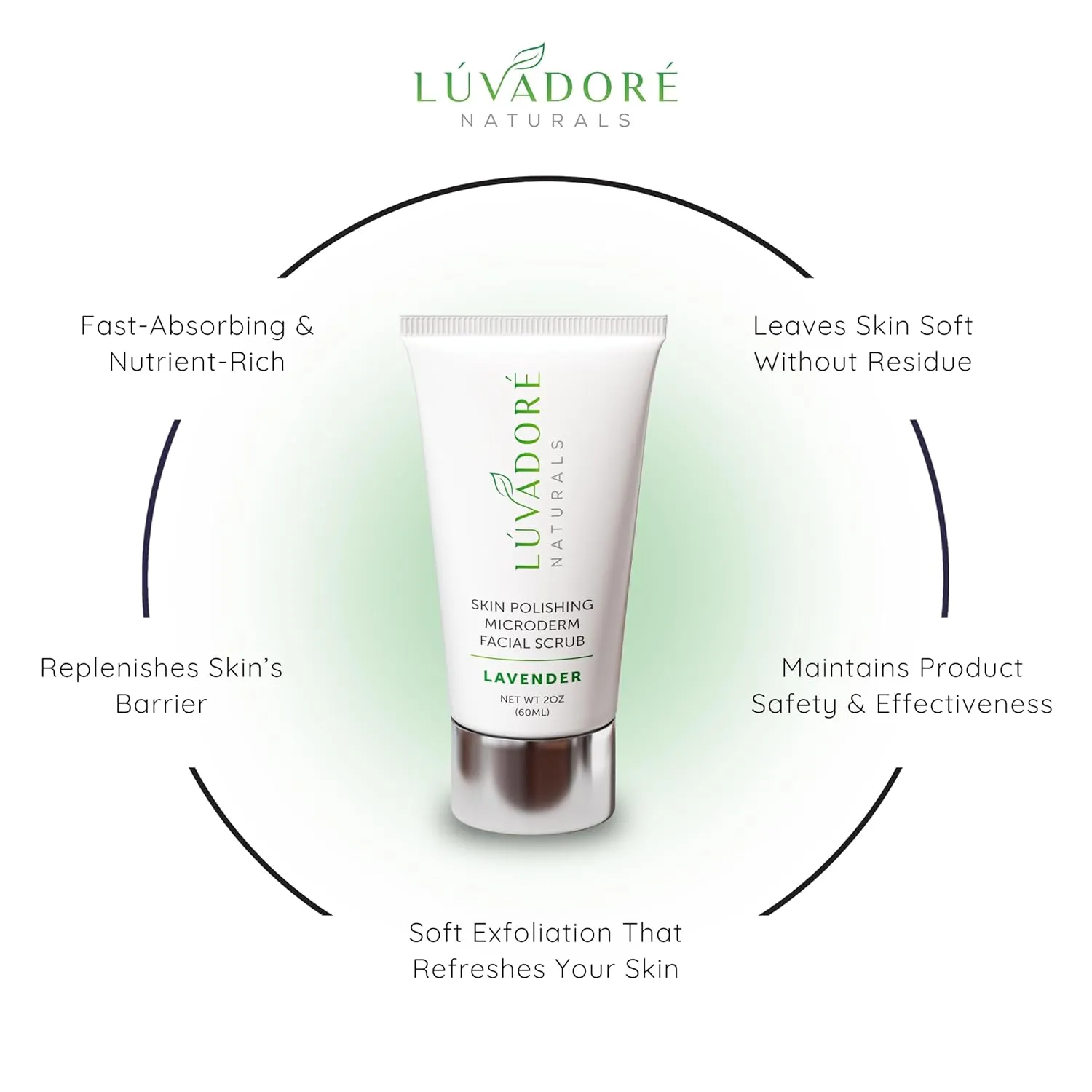 Microdermabrasion Facial Scrub – Skin Polishing Exfoliating Face Scrub – Gentle Face Exfoliator with Shea Butter, Vitamin E – Hydrating and Smoothing Formula for Wrinkles, Scars