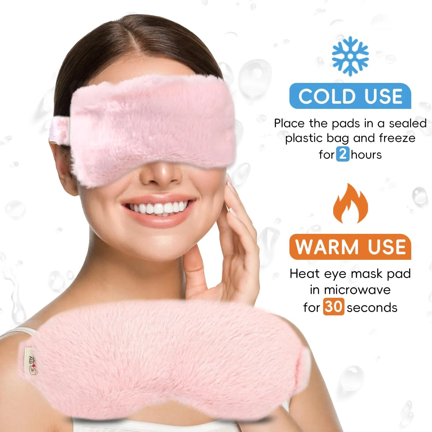 Microwave Heating Pad Neck Wrap for Neck Shoulders Back Pain Relief 2.3LBS with Microwave Heated Eye Mask Warm Compress Microwave Heat Packs