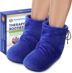 Microwaveable Booties and Feet Warmers - Deep-penetrating heat for relieving foot stiffness, sore muscles and joints, Achilles tendinitis, plantar fasciitis, stress fractures, and circulatory problems