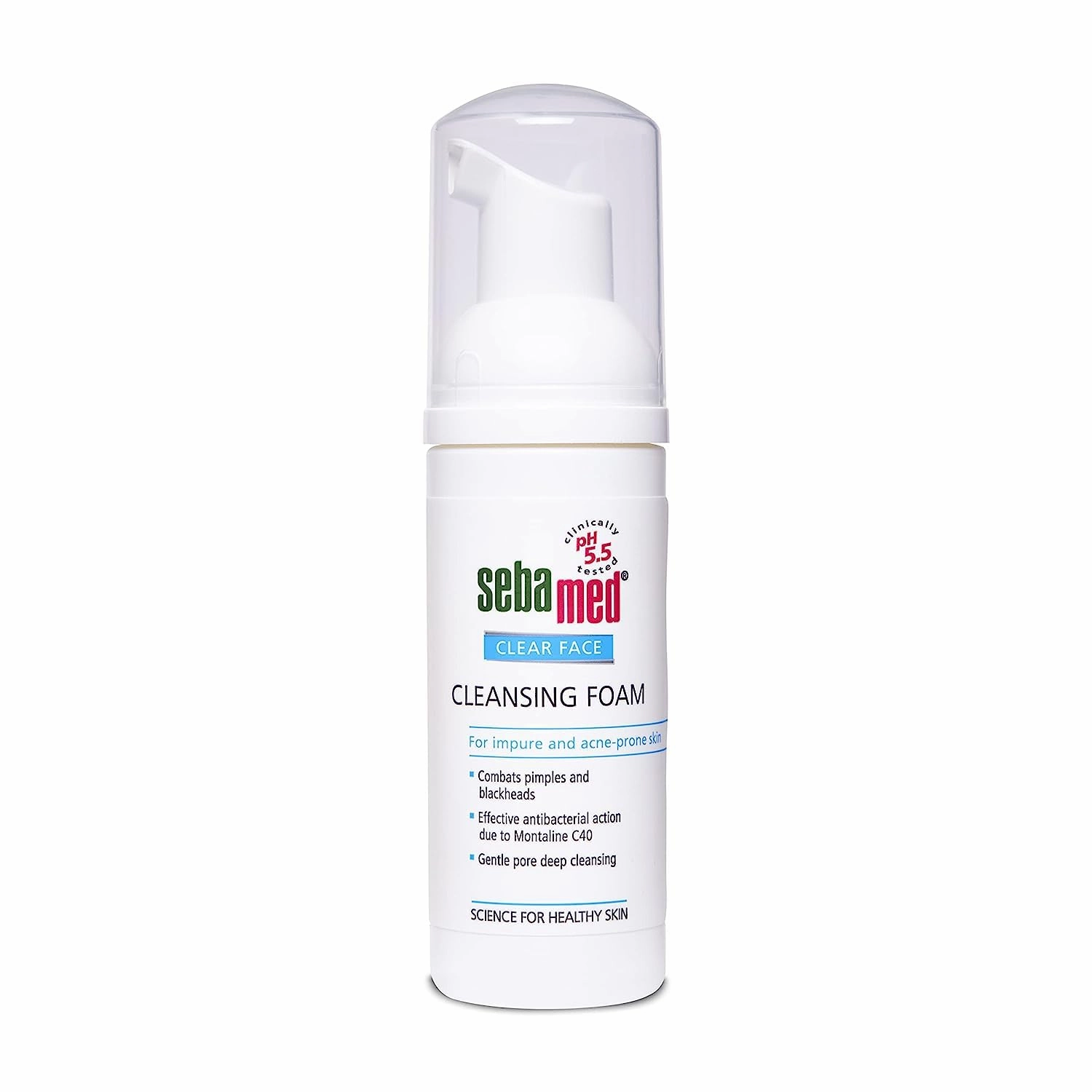 Minton Clear Face Foam 50ml|PH 5.5|Acne, pimples & blackheads|Montaline C40|Gentle deep cleanser