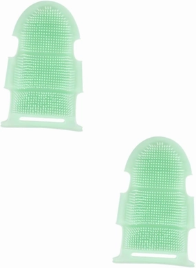 Mobestech 2pcs Shower Brush for Boys and Girls Silicone Exfoliating Massage Gloves Ergonomic Body Cleansing Tool for Family Bath and Spa Use Promotes Circulation and Relieves Fatigue Easy to