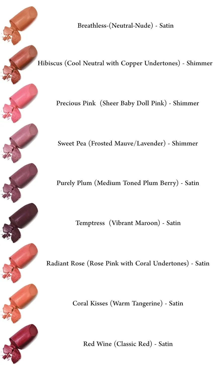 Mom's Secret Natural Lipstick, Organic, Vegan, Gluten Free, Cruelty Free, Made in the USA, 0.12 oz. (Hibiscus)