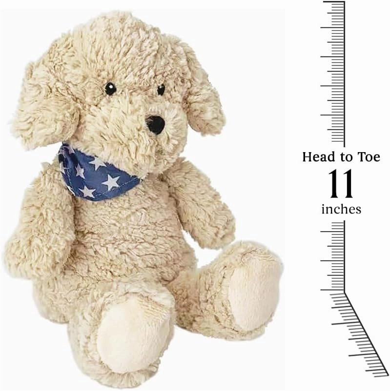 MON AMI Bentley The Puppy Cuddle Bud | 11" Plushie with Removable Heating & Cooling Pack | Microwavable Stuffed Animal Toy for Kids & Adults | Warm Cuddle Gift for Therapy, Comfort & Relaxation