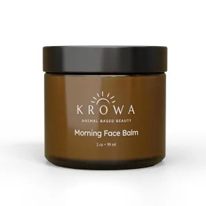 Morning Face Balm - Clean Grass Fed Tallow Balm w/Essential Oils   Collagen Peptides - Nourishing, Soothing, Hydrating and Adds Vitality to Skin. Deeply Renews. No Phthalates or Preservatives.