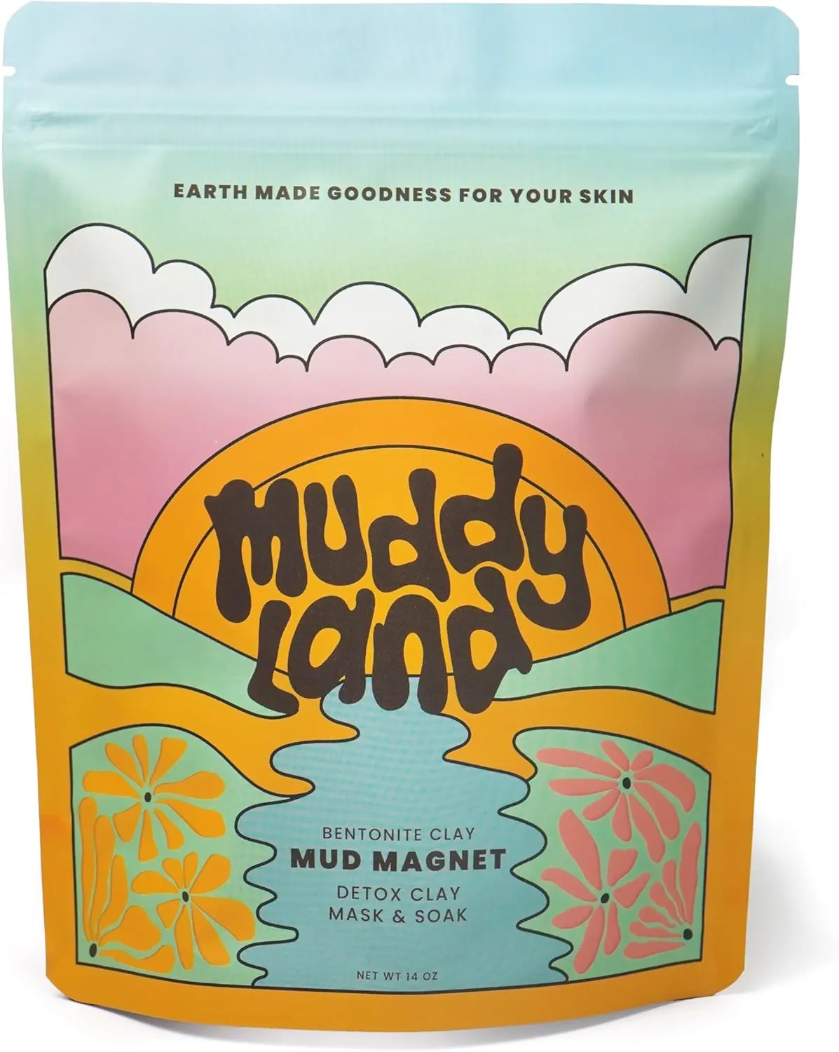 Mud Magnet – Bentonite Clay Detox Bath & Full Body Mud Mask – Mineral-Rich Clay with Epsom Salt for Body Detox Bath Soak for Women & Kids to Remove Toxins & Heavy Metals – Healing Clay by Muddyland