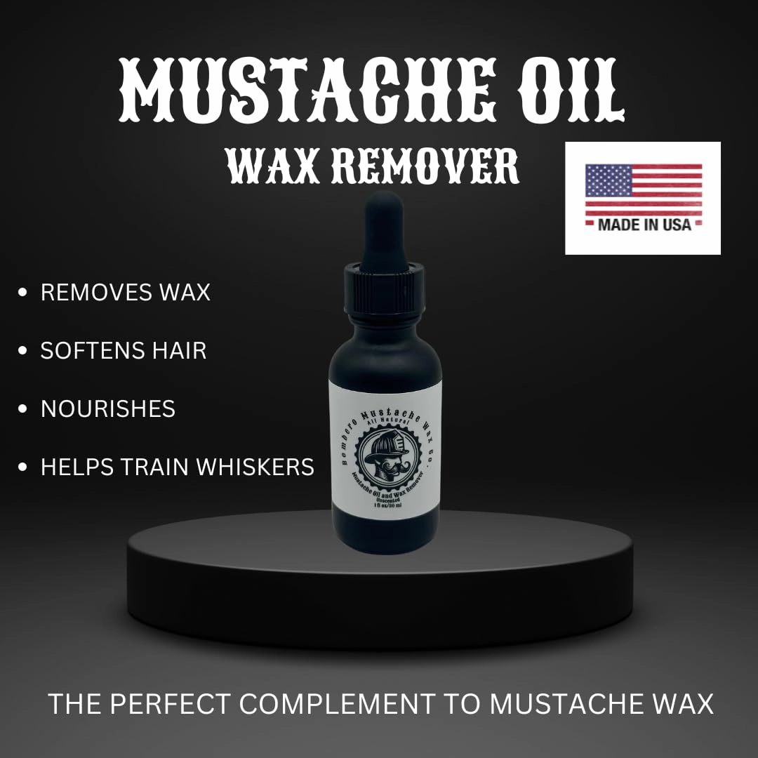 Mustache Wax Remover - Gentle & Effective Formula for Easy Wax Removal | Hydrating, Residue-Free Finish for a Perfect Mustache! (Mint)