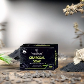 NA.TU.RE'S HARVEST Charcoal Soap Deep Cleansing & Detoxifying Handmade Soap for Clear Skin