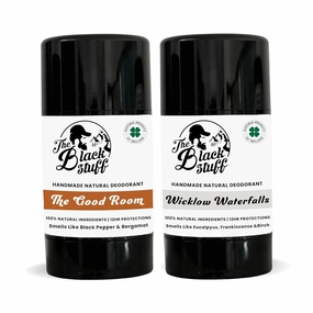 Natural Deodorant with Kaolin Clay & Clove Aluminum Free Deodorant for Men for Long-Lasting Freshness, The Good Room & Wicklow Waterfall Mens Deodorant (Pack of 2)