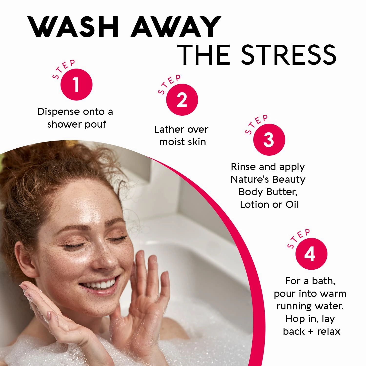 Nature's Beauty Elderberry Eucalyptus Stress Relief Body Wash Multi-Pack - Gentle Bath   Body Cleanser, Restore Skin Made w/Shea Butter, Avocado Oil, and Sweet Almond Oil, 12 fl oz (2 Pack)