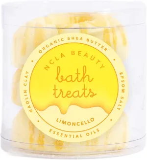 NCLA - Bath Treats All-Natural Bath Bombs (Set of 3) | Vegan, Cruelty-Free, Clean Skincare (Limoncello)