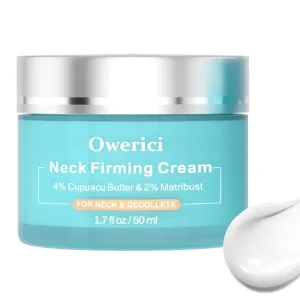 Neck Firming Cream, Tighten and Lift Neck Cream Tightening Lifting Sagging Skin, Tighten & Lift Neck Cream for Wrinkles Sagging Skin for an Even Skin Tone and Neck Lift (Blue, 1.7 FL OZ)